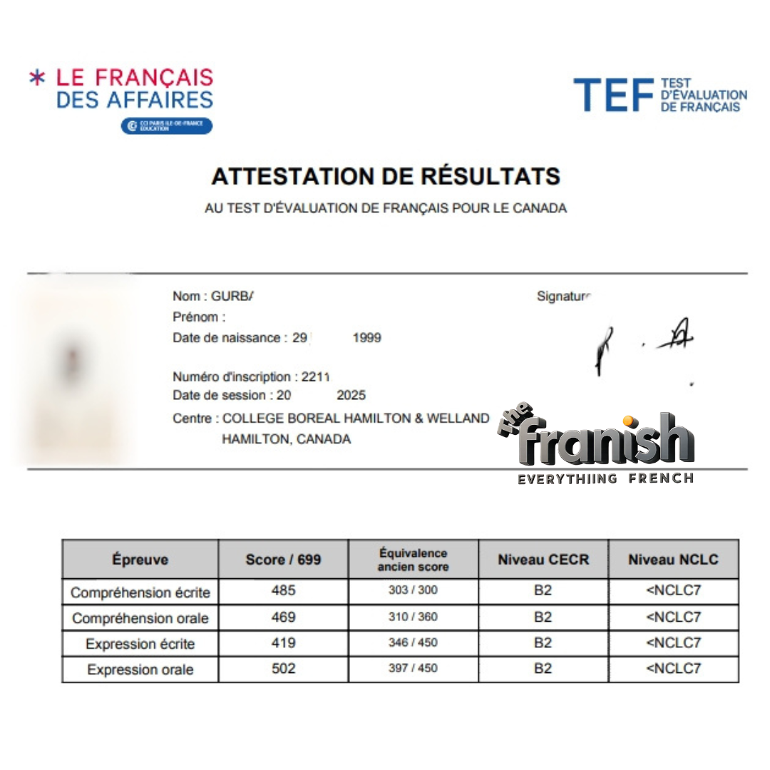 TEF Score Report 3